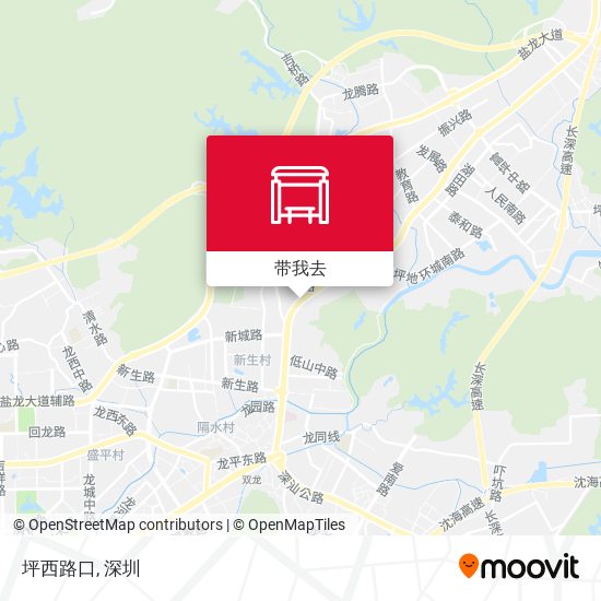 坪西路口地图