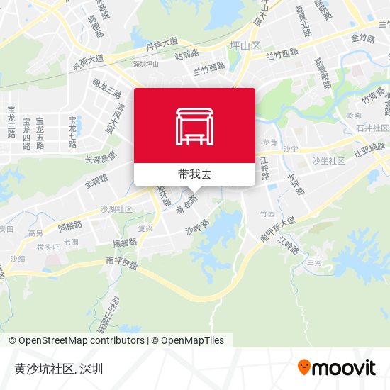 黄沙坑社区地图