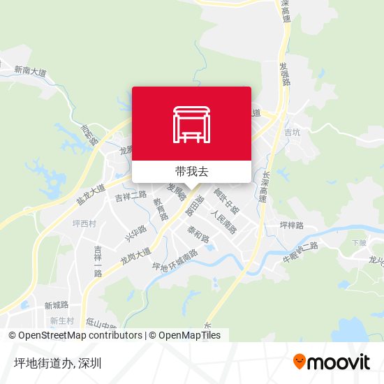 坪地街道办地图