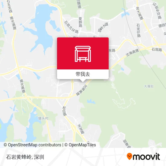 石岩黄蜂岭地图