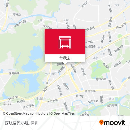 西坑居民小组地图