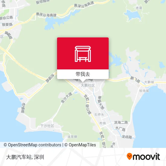 大鹏汽车站地图