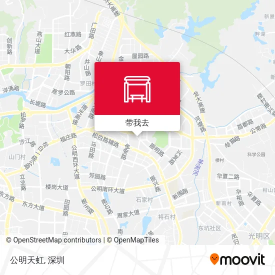 公明天虹地图
