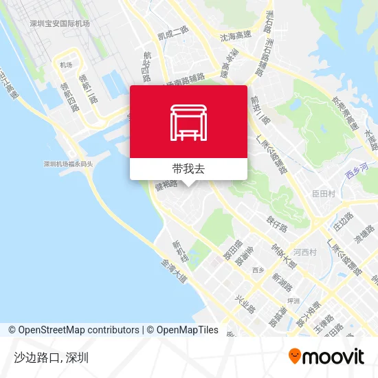 沙边路口地图
