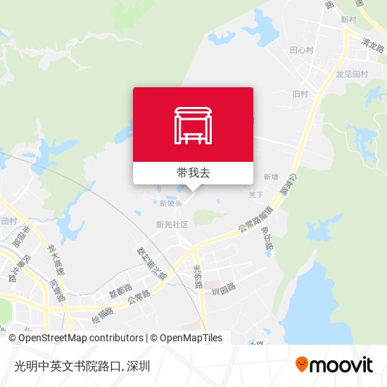 光明中英文书院路口地图