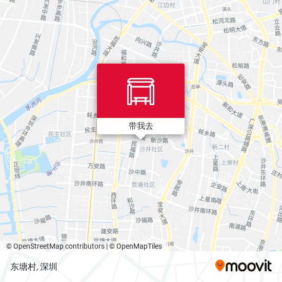 东塘村地图