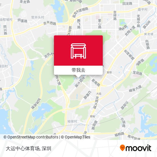 大运中心体育场地图