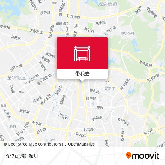 华为总部地图