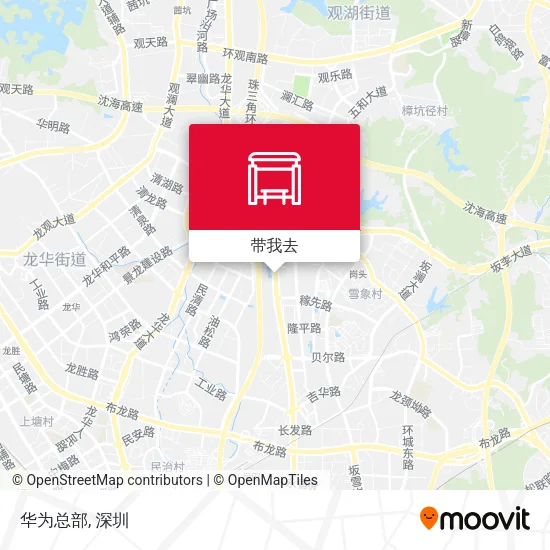 华为总部地图