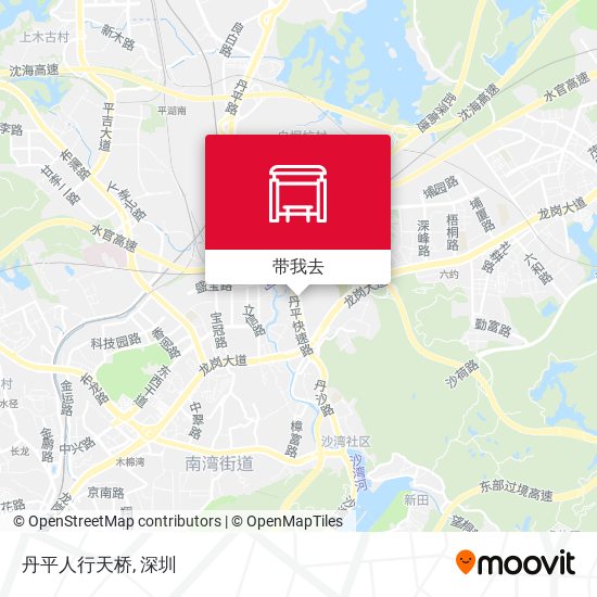 丹平人行天桥地图