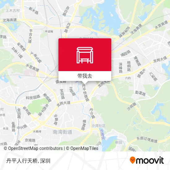 丹平人行天桥地图