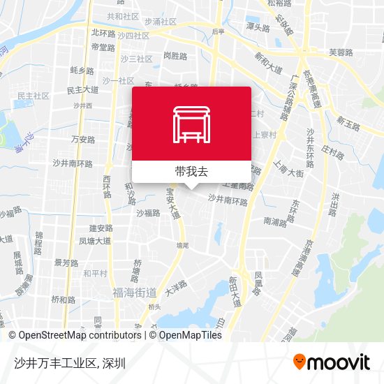 沙井万丰工业区地图