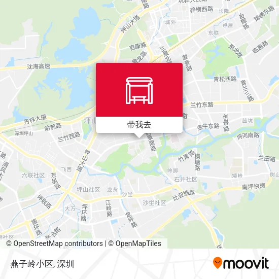 燕子岭小区地图
