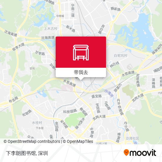 下李朗图书馆地图