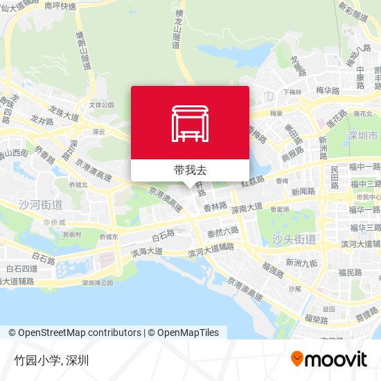 竹园小学地图