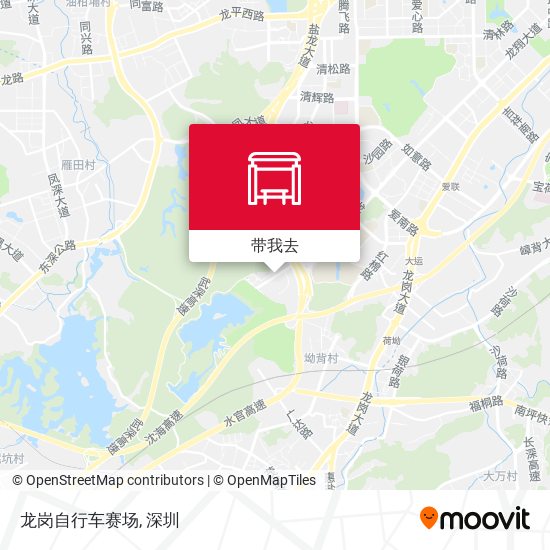 龙岗自行车赛场地图