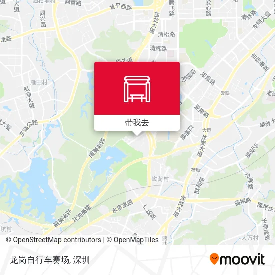 龙岗自行车赛场地图