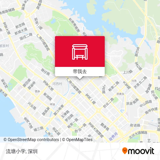 流塘小学地图