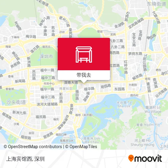 上海宾馆西地图