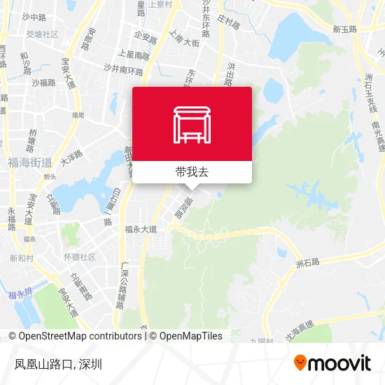 凤凰山路口地图