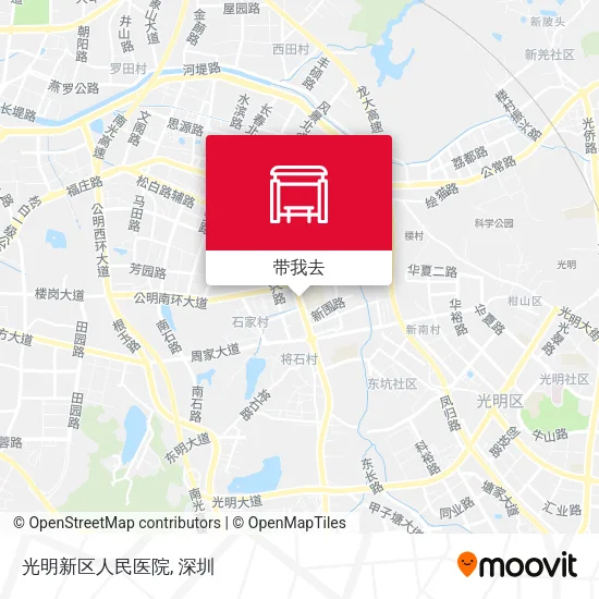 光明新区人民医院地图