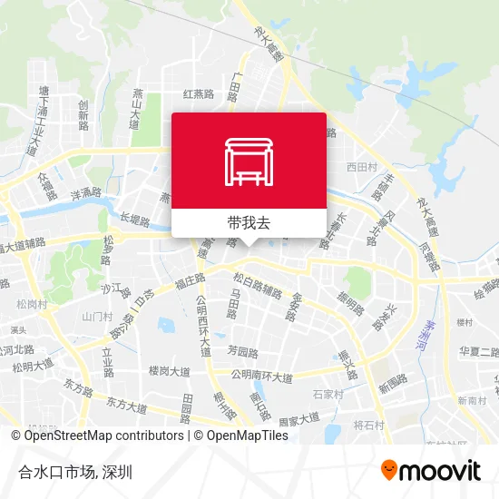 合水口市场地图