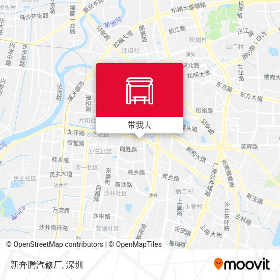 新奔腾汽修厂地图