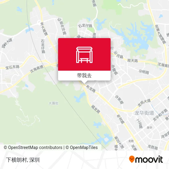 下横朗村地图