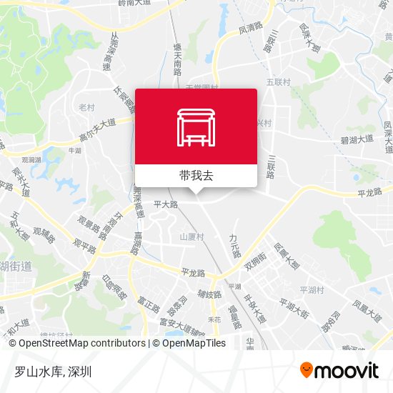 罗山水库地图