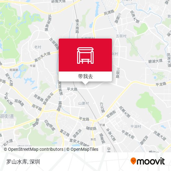 罗山水库地图