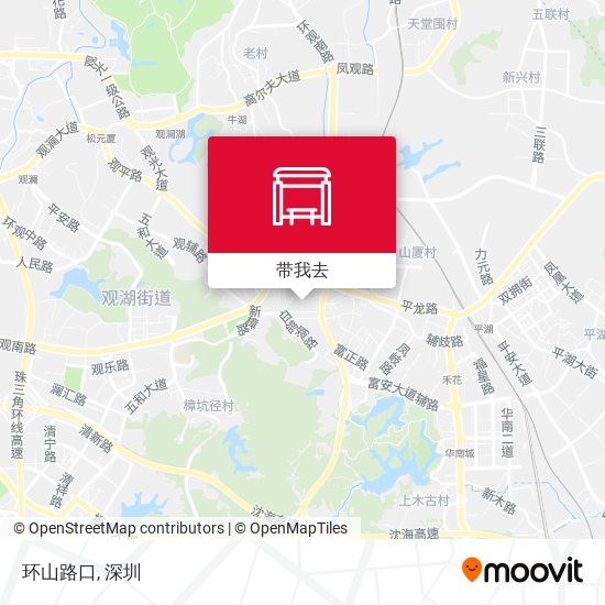环山路口地图