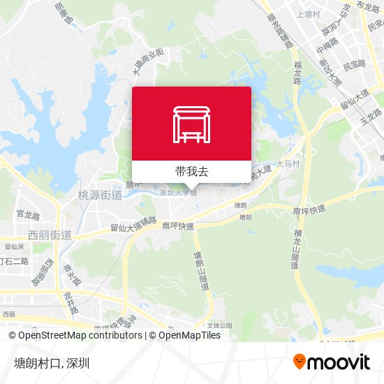塘朗村口地图
