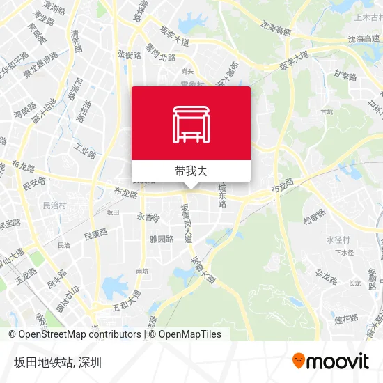 坂田地铁站地图