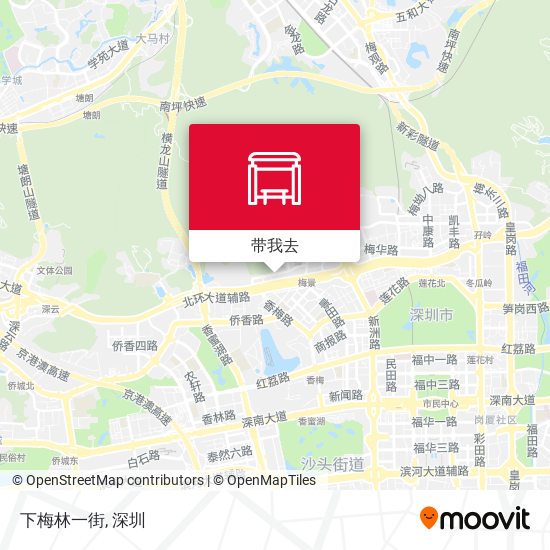 下梅林一街地图
