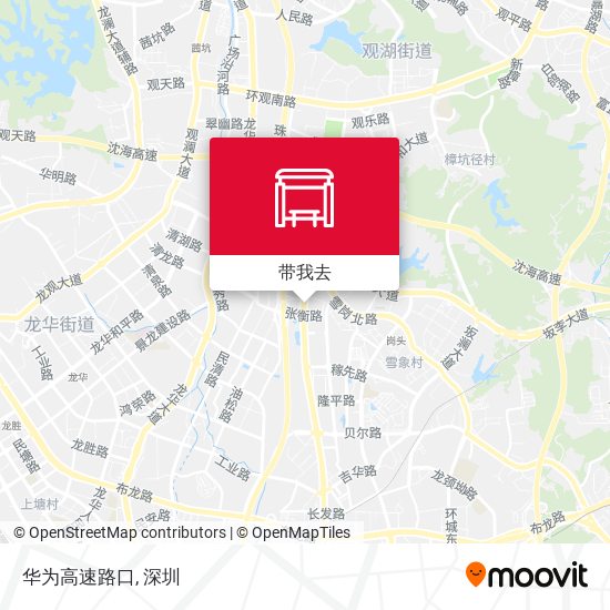 华为高速路口地图