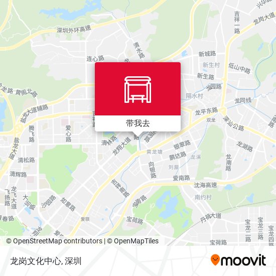 龙岗文化中心地图