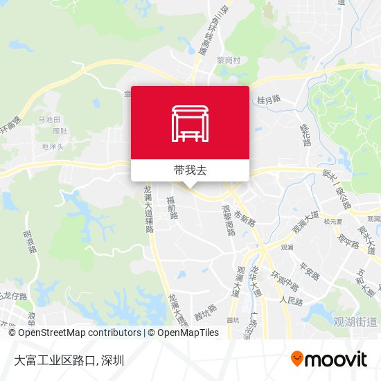 大富工业区路口地图