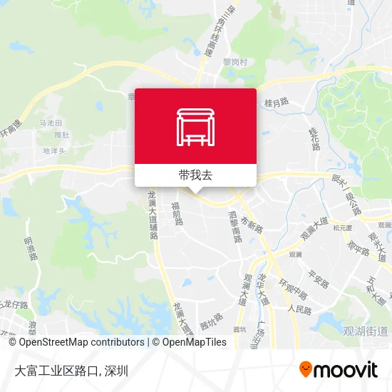 大富工业区路口地图