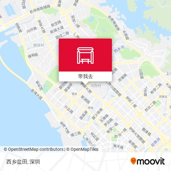 西乡盐田地图