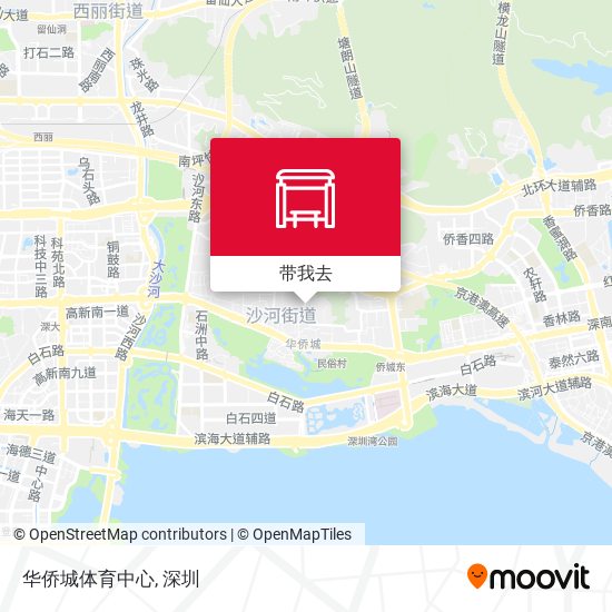 华侨城体育中心地图