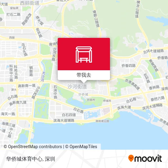 华侨城体育中心地图