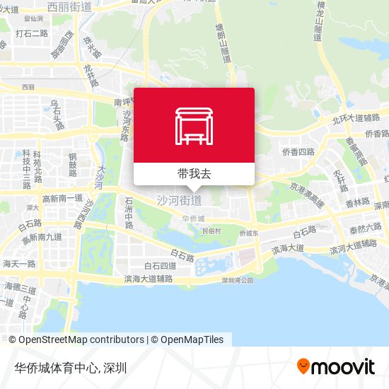 华侨城体育中心地图