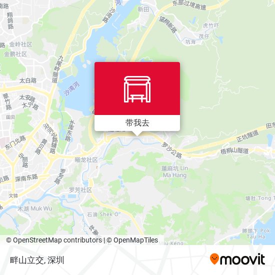 畔山立交地图