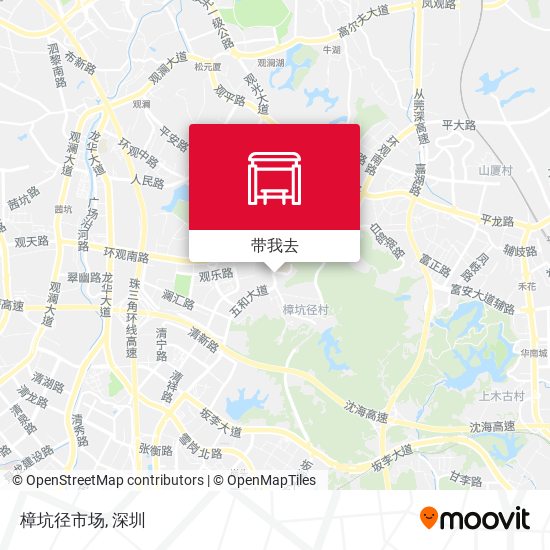 樟坑径市场地图