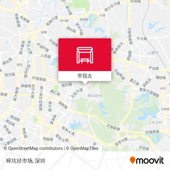 樟坑径市场地图
