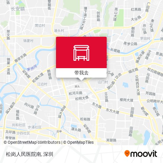 松岗人民医院南地图