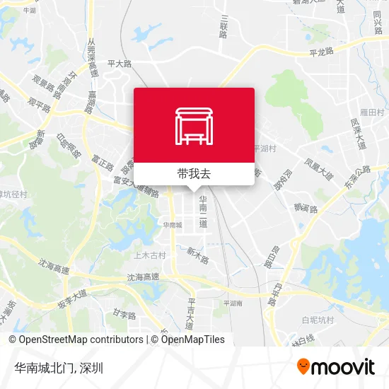 华南城北门地图