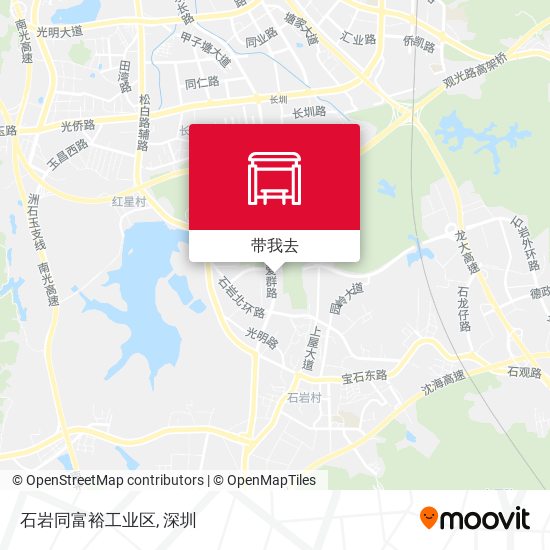 石岩同富裕工业区地图