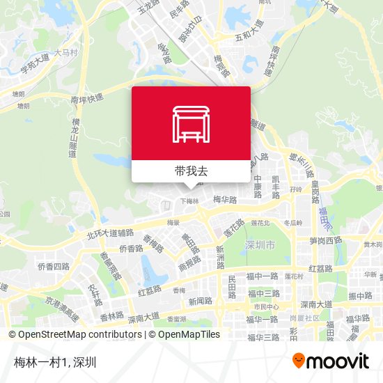 梅林一村1地图