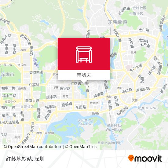 红岭地铁站地图